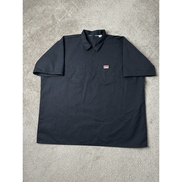 Vintage Mens 90s Ben Davis Half-Zip Short Sleeve Work, Made In USA, Size 3XL - Picture 1 of 7